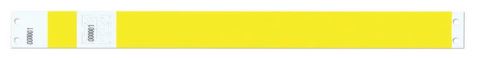 Yellow Tyvek 1" Secure Double Numbered Wristbands - 250 per box main image