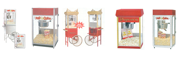 Popcorn Machines and Cart Bases