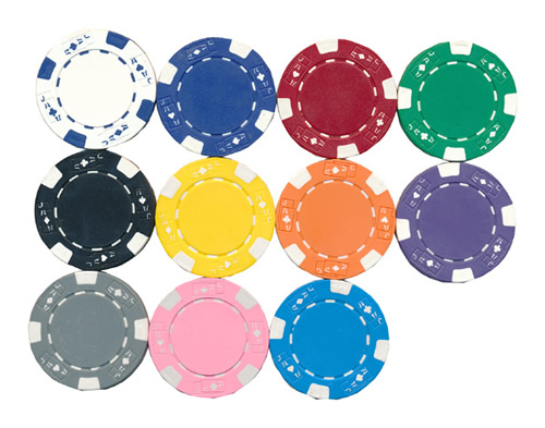 Ace-Jack Poker Chips: 11.5 Gram Casino Chips, Stock or Imprinted